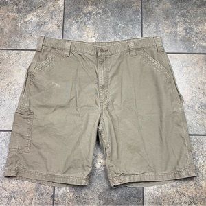 Men’s Carhartt Khaki Green Cargo Shorts Size 42